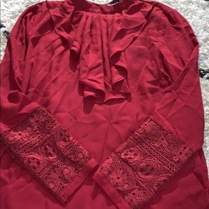 Maroon fancy shirt